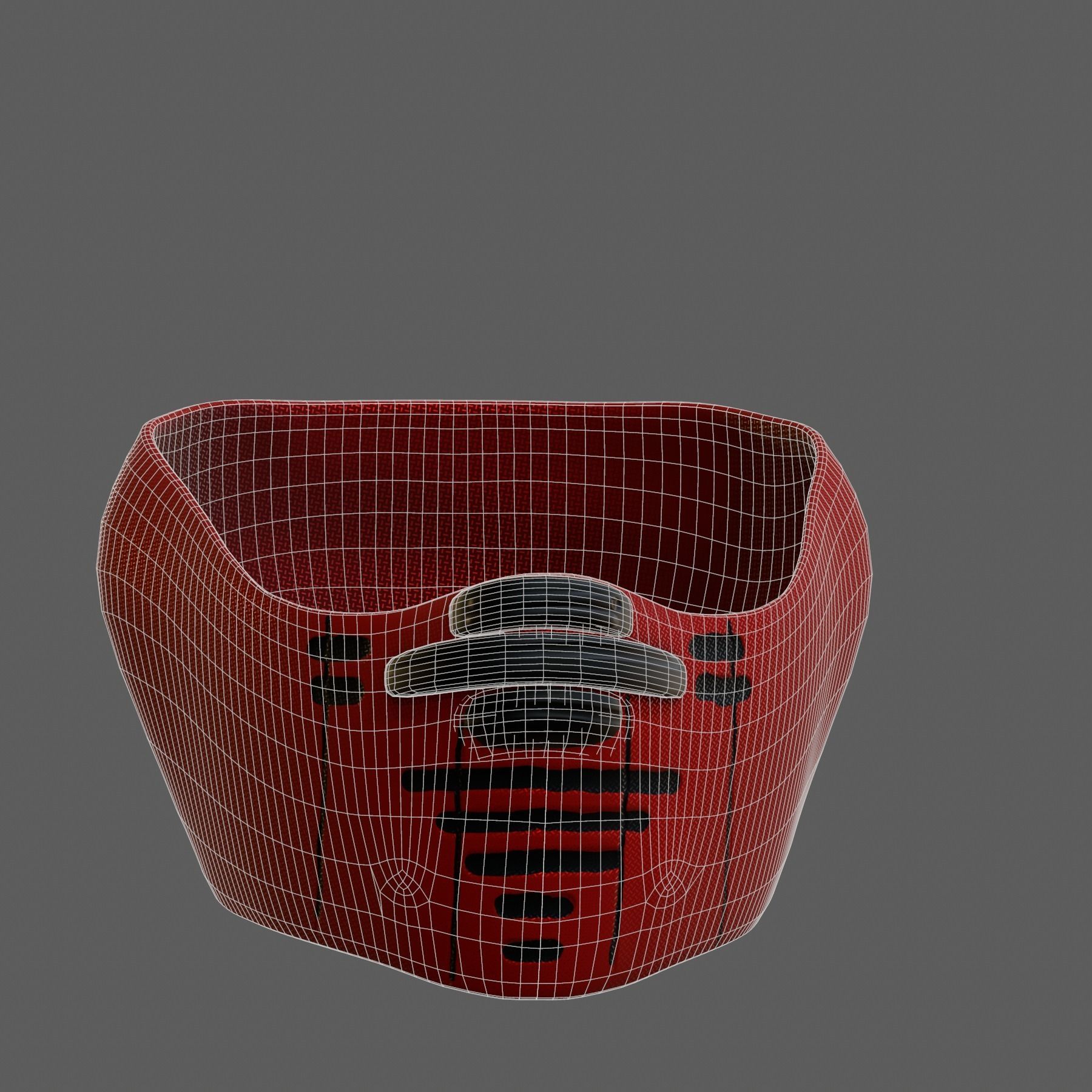 Gas mask helmet 3d model scifi Low-poly Low-poly 3D model_6