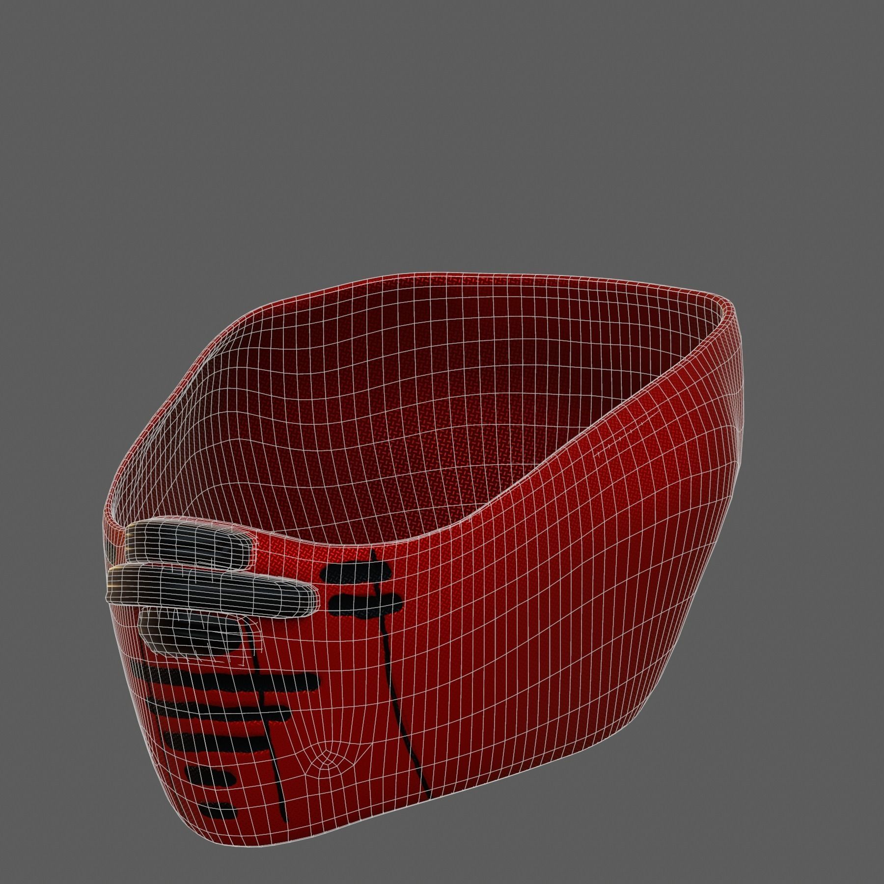 Gas mask helmet 3d model scifi Low-poly Low-poly 3D model_7