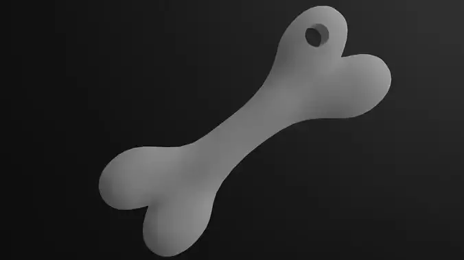 Bone earring 3D print model
