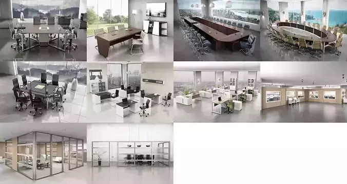 10 Office Interior Pack Collection 