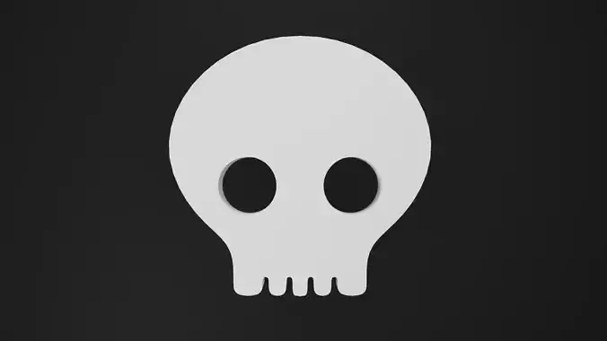 Skeleton earring 3D print model