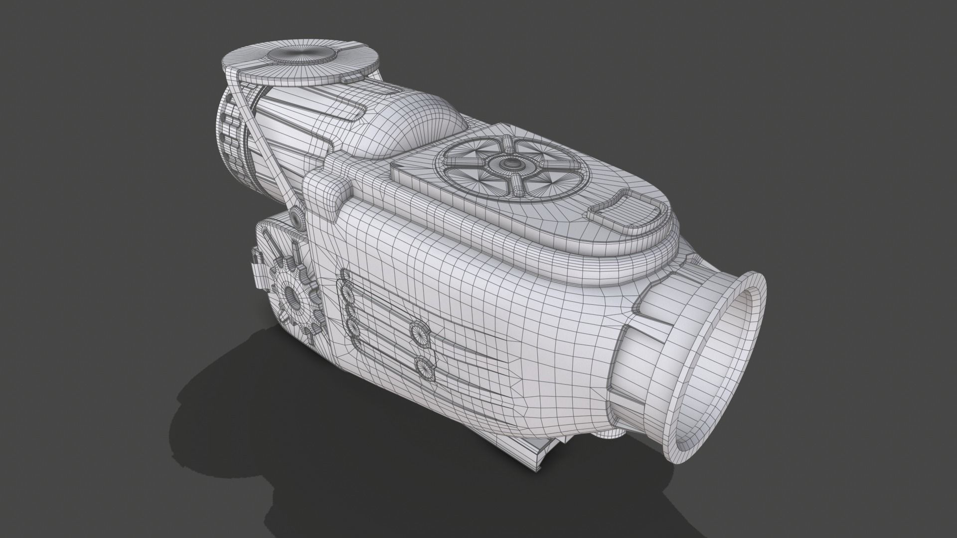 Night vision scope 3D model_4