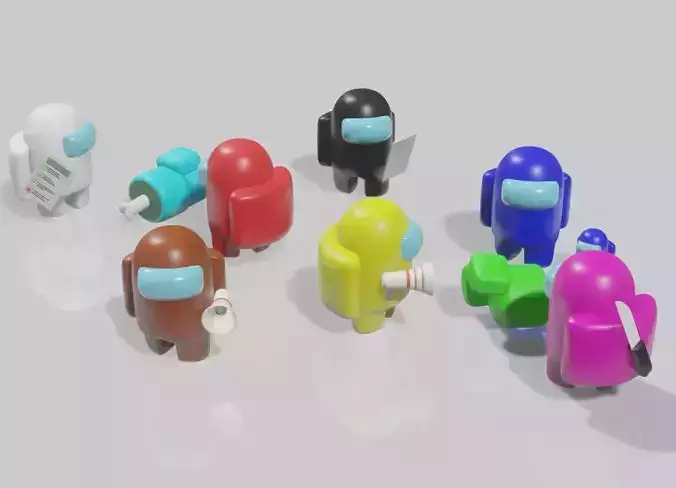 Among Us Characters 3D print model