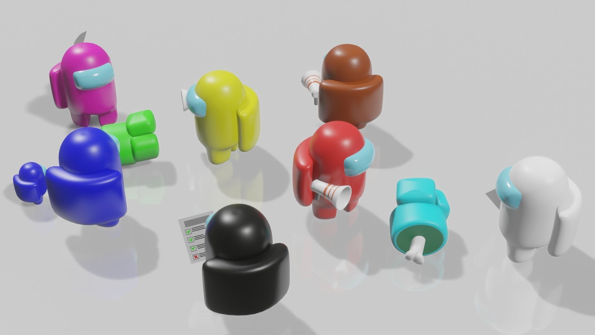 Among Us Characters 3D print model_3
