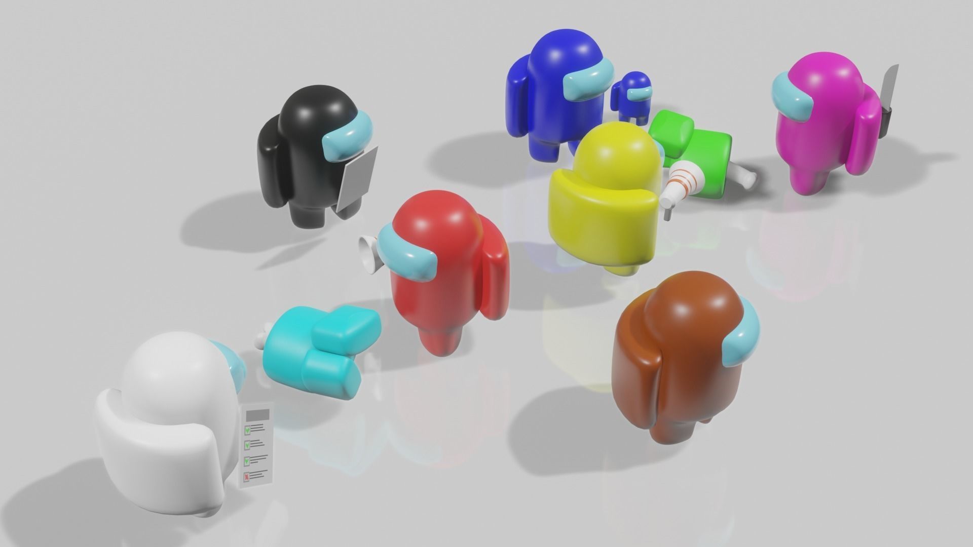 Among Us Characters 3D print model_4