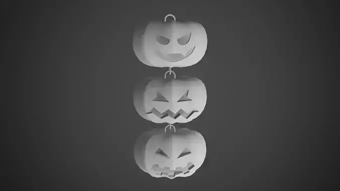 Pumpkin earring 3D print model