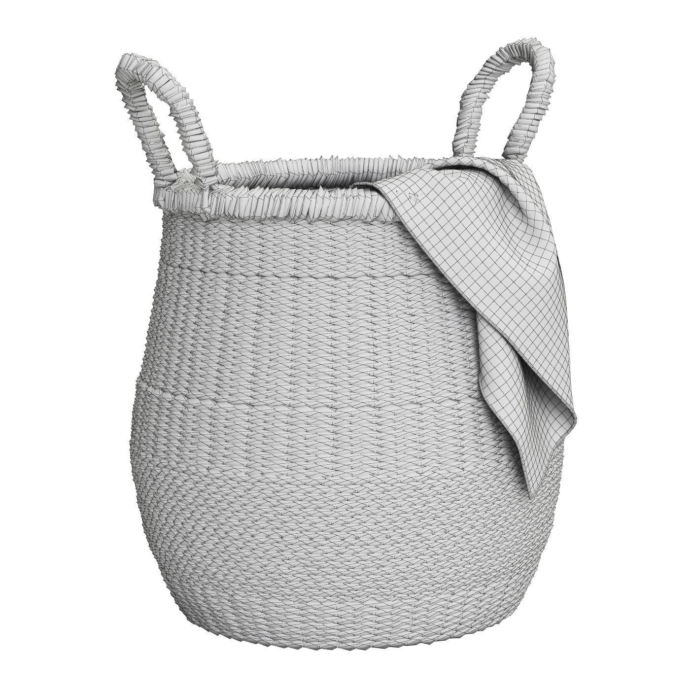 Baskets Set 01 3D model_7