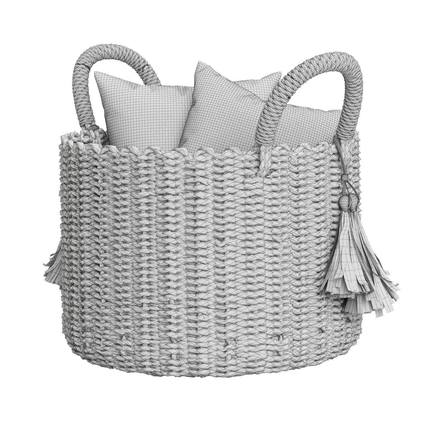 Baskets Set 01 3D model_6