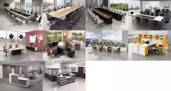 10 Office Interior Pack Collection 