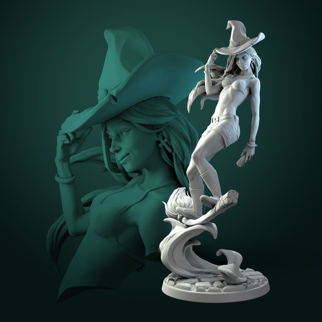 Anita the Young Witch 3D print model_0