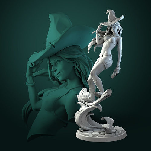 Anita the Young Witch 3D print model