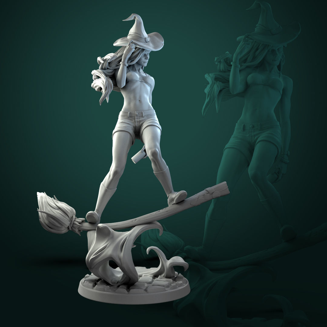 Anita the Young Witch 3D print model_3