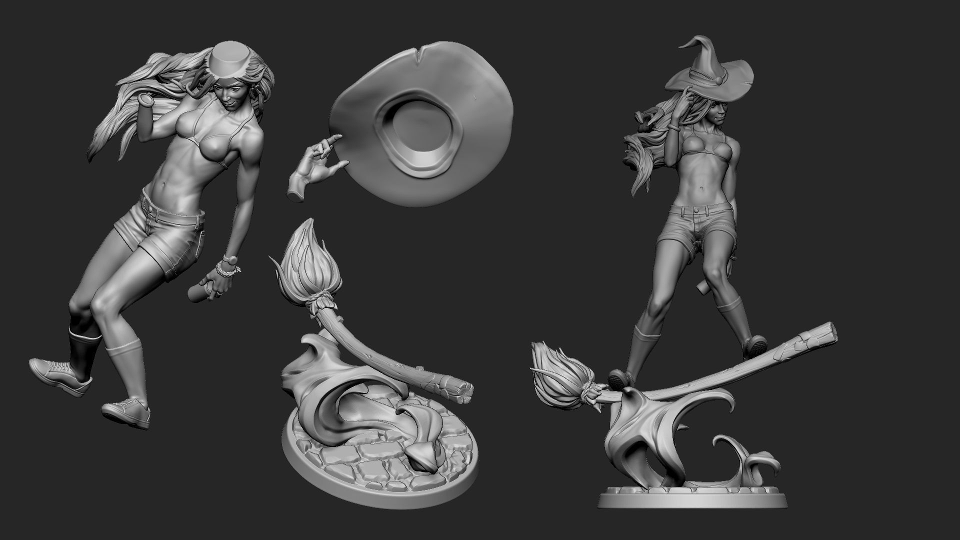 Anita the Young Witch 3D print model_7