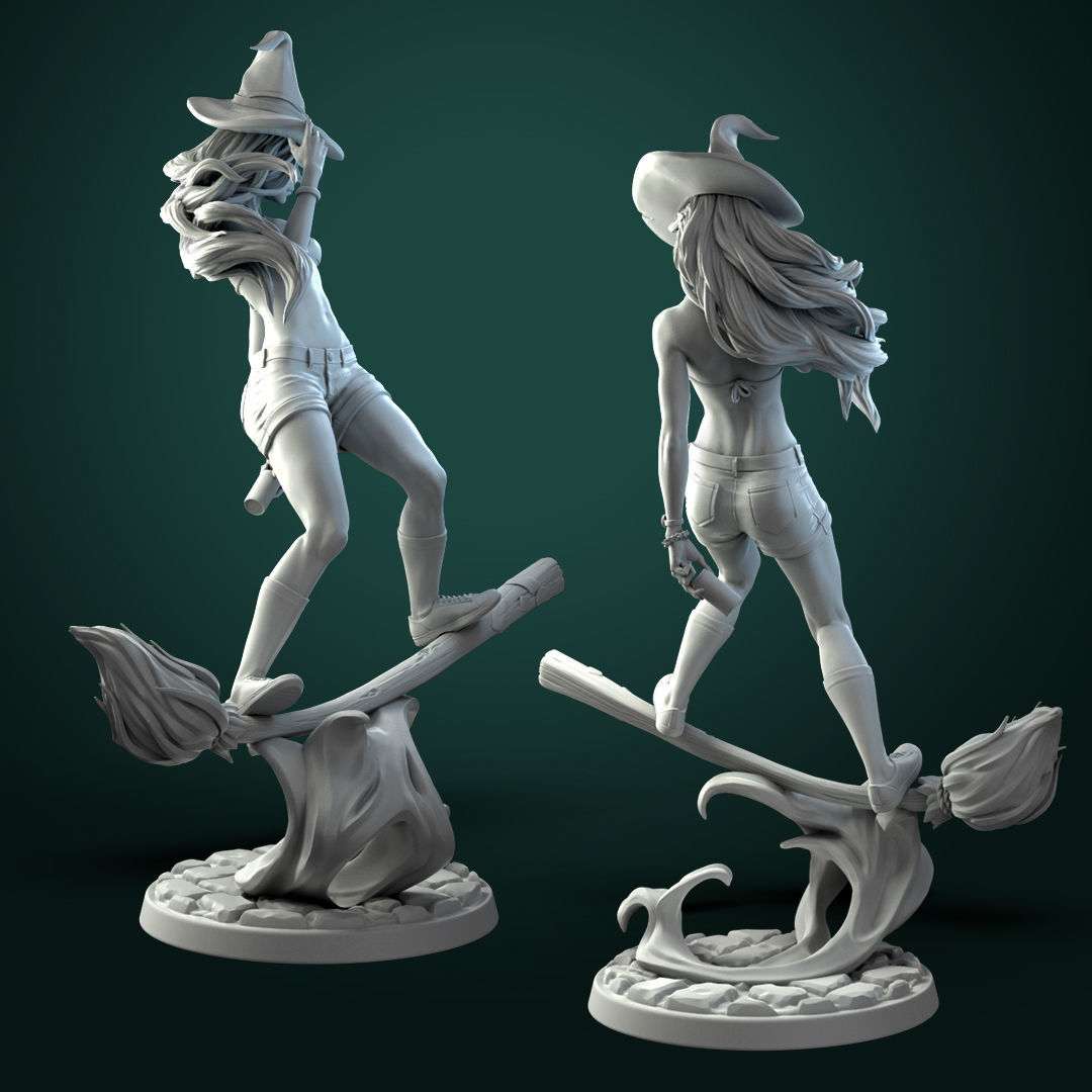 Anita the Young Witch 3D print model_1