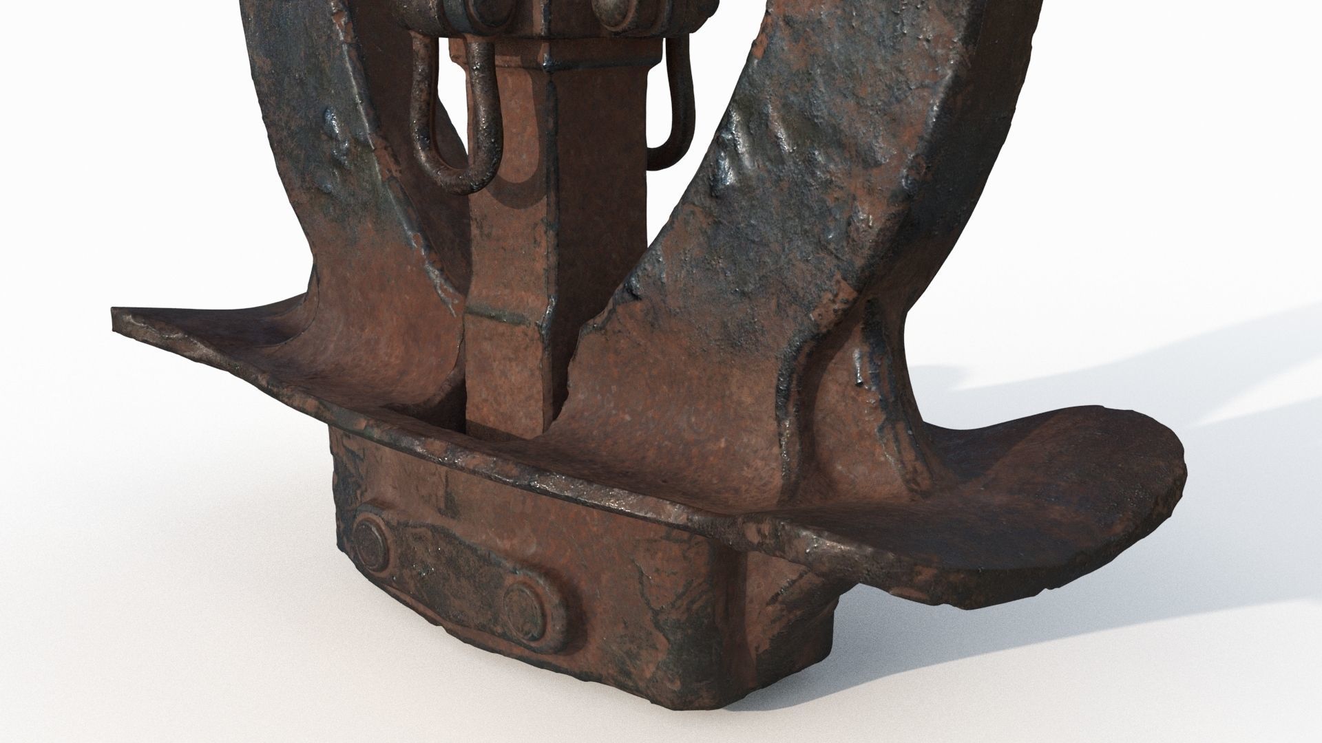 Old rusty anchor   3D model_8