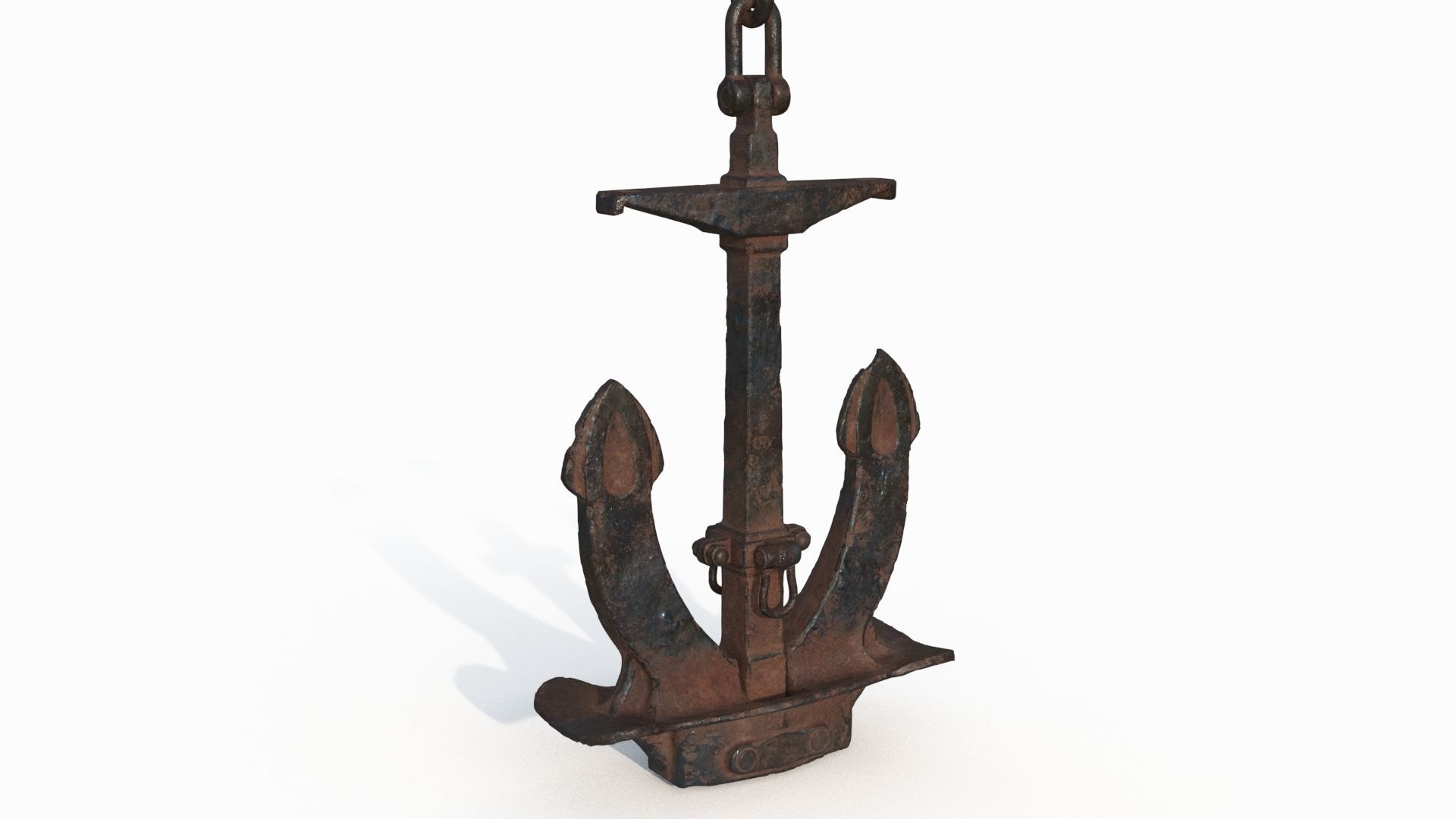 Old rusty anchor