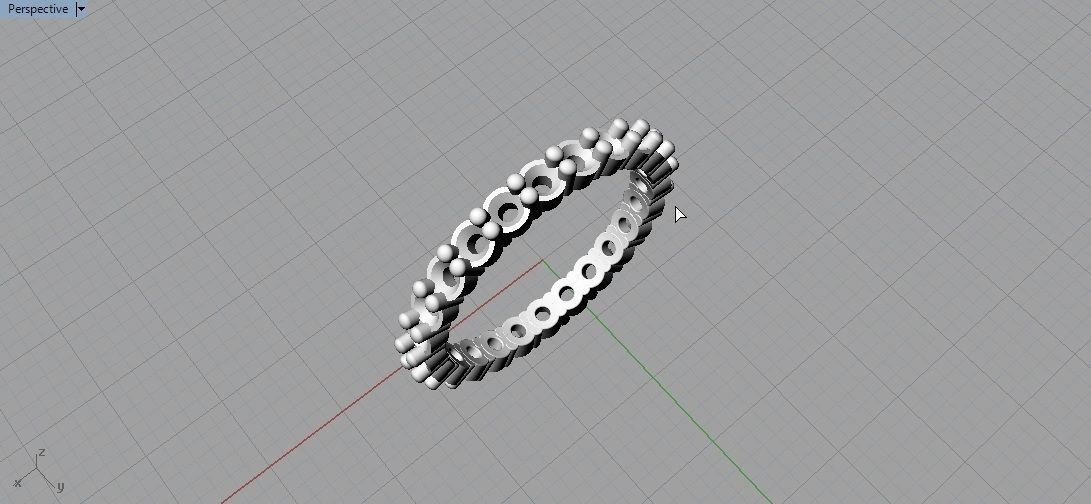 Ring band wedding 3D print model_7