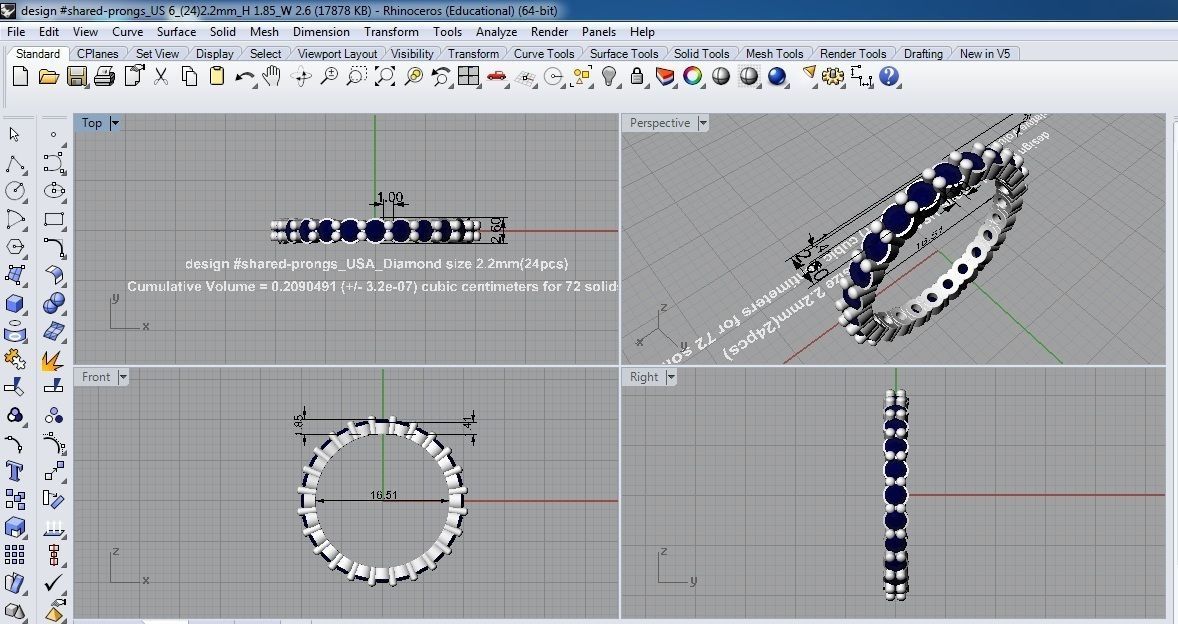Ring band wedding 3D print model_6