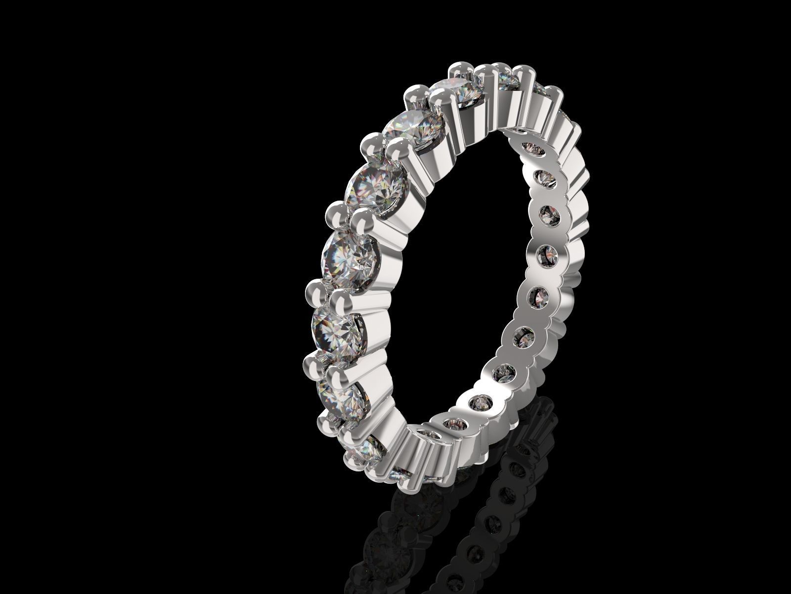 Ring band wedding 3D print model_5