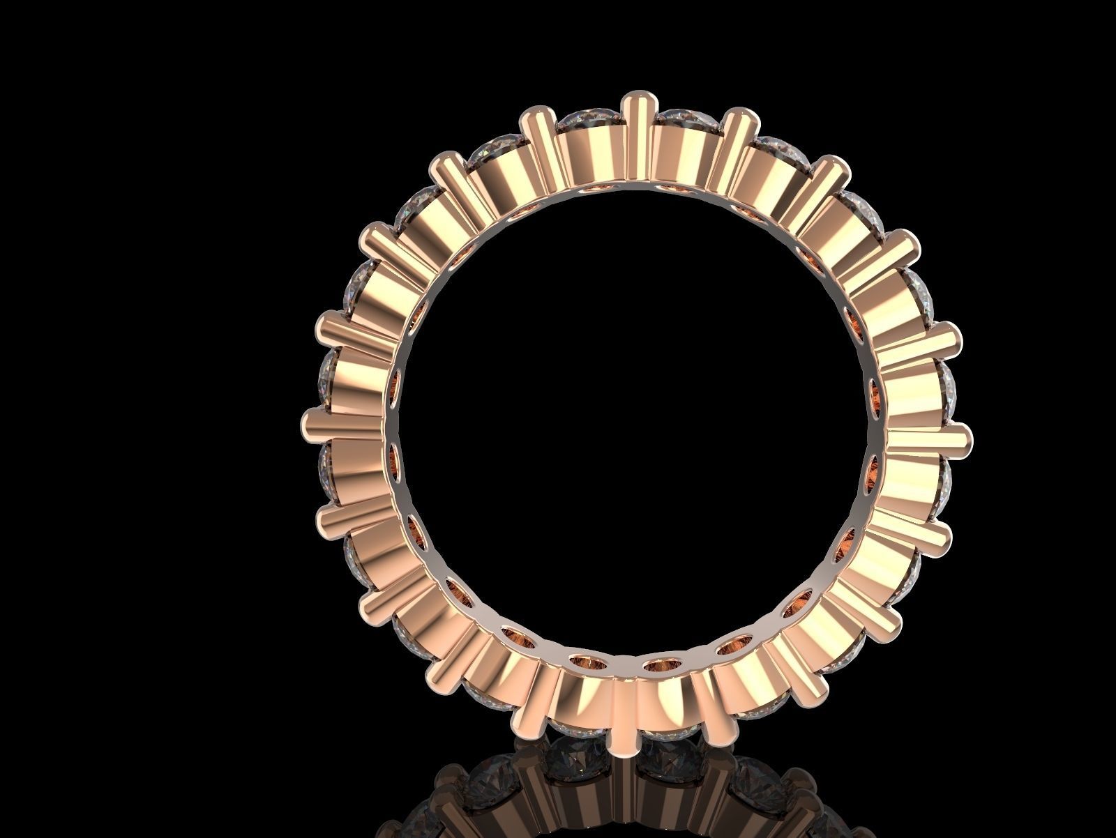 Ring band wedding 3D print model_4