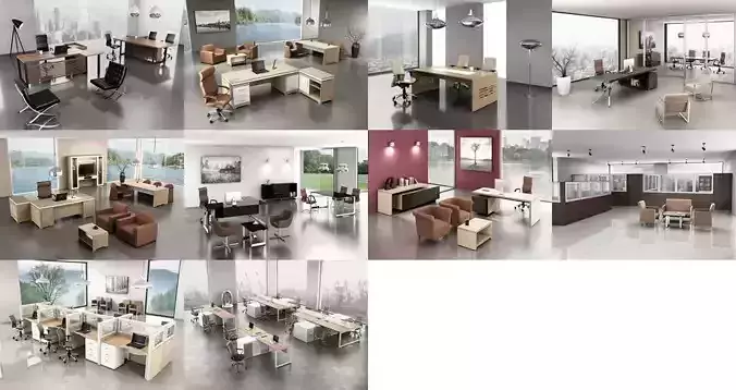 10 Office Interior Pack Collection 