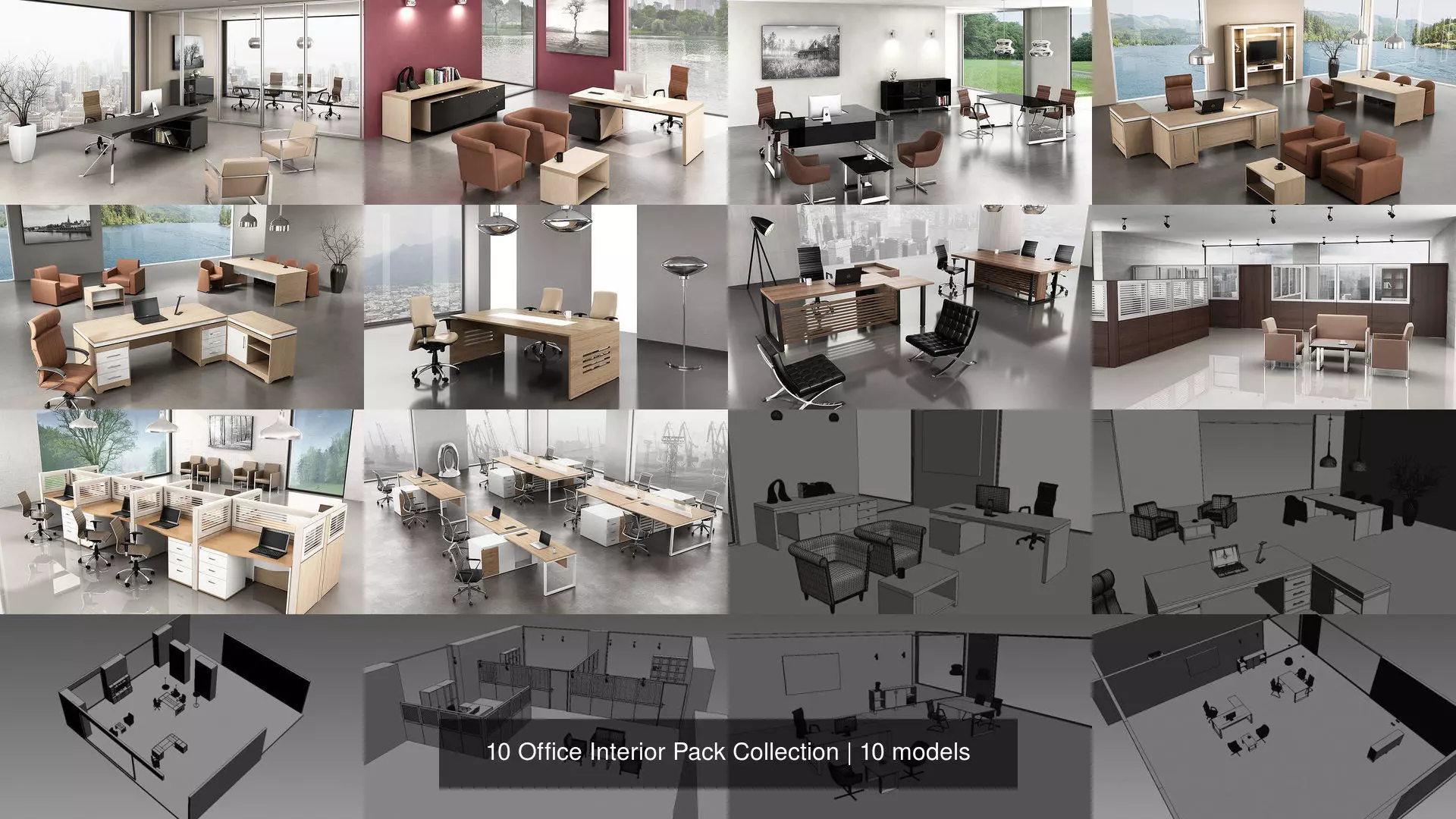 10 Office Interior Pack Collection _1