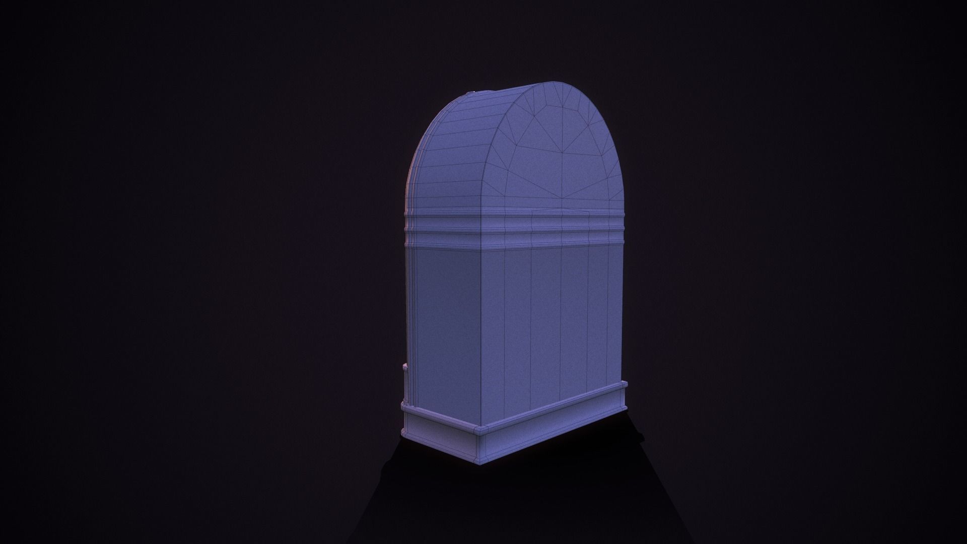 Jukebox retro Low-poly 3D model_6