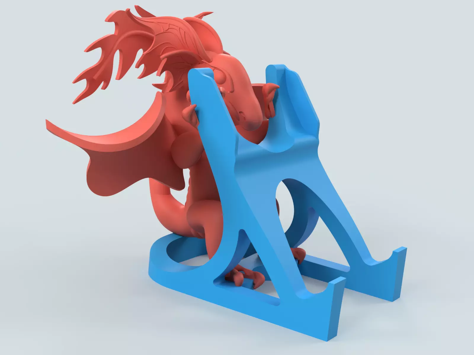 Dragon Phone Stand 3D print model_0