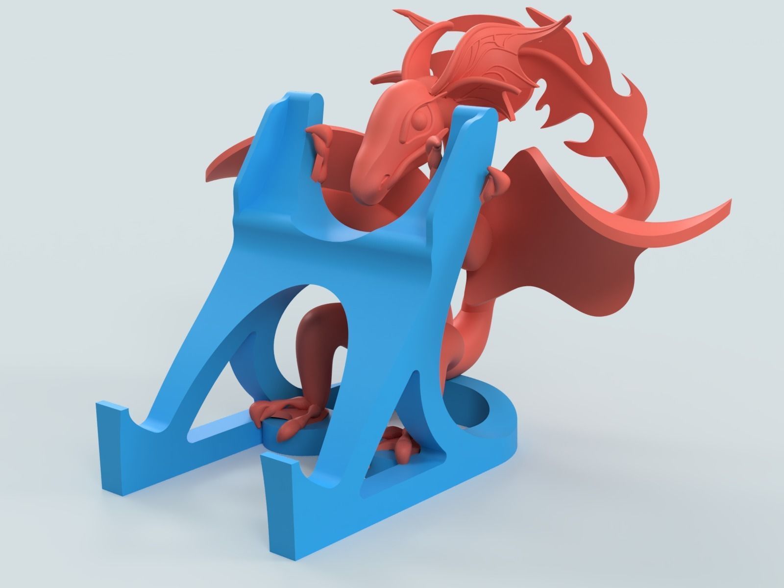 Dragon Phone Stand 3D print model_1