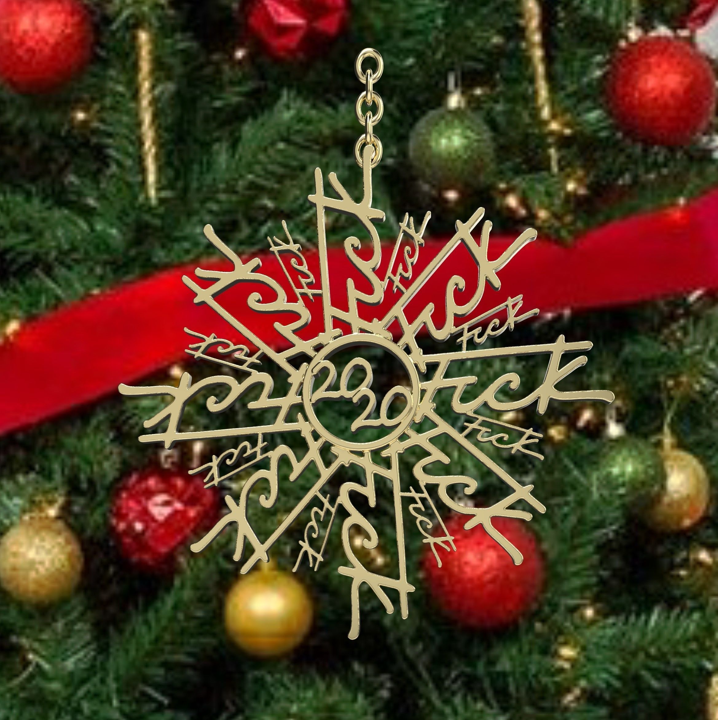 2020 Snowflake 3D print model_2