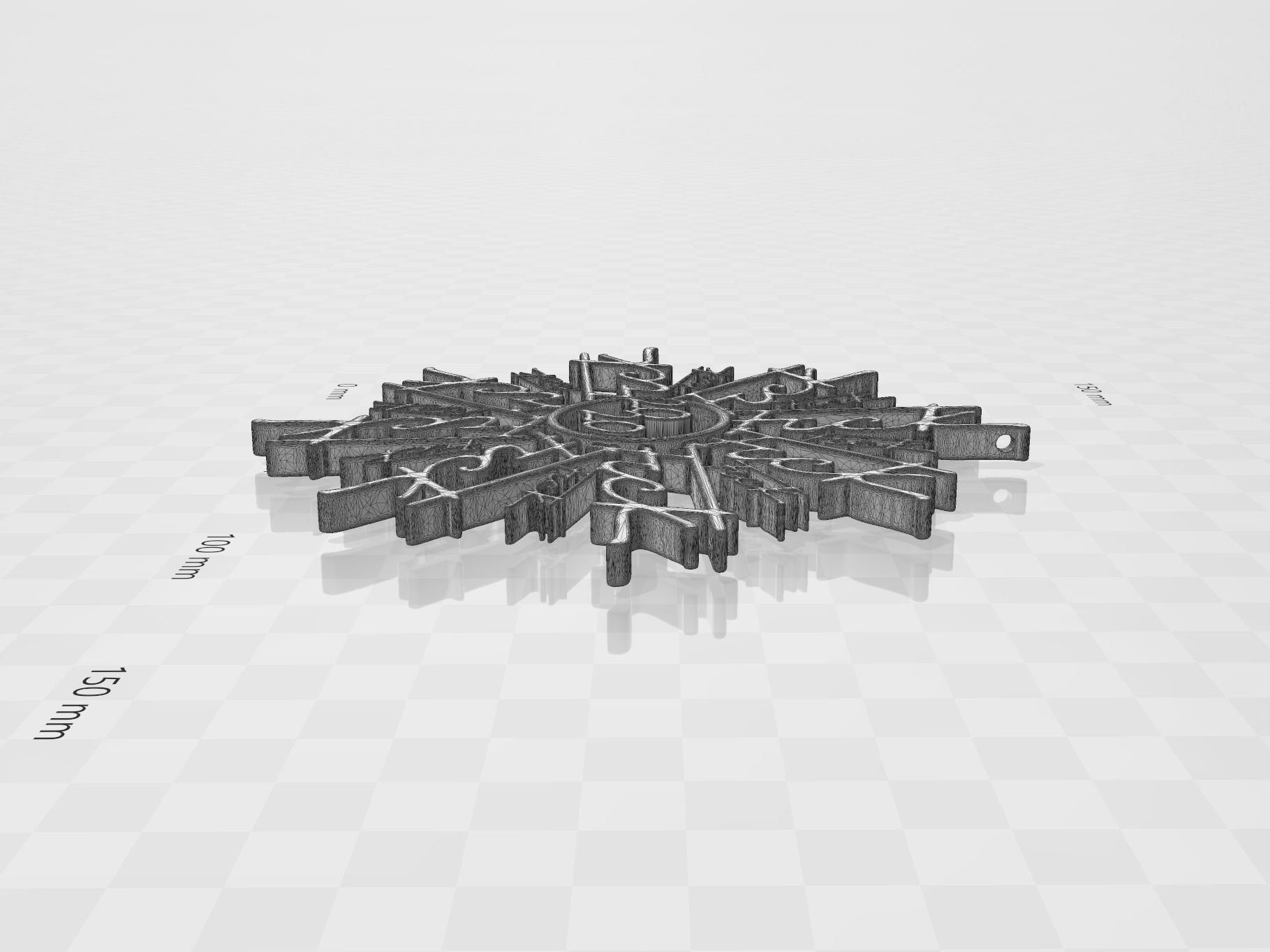 2020 Snowflake 3D print model_5