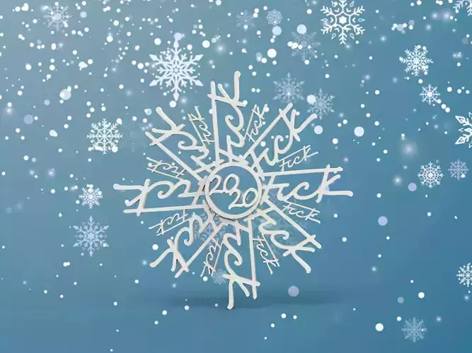 2020 Snowflake 3D print model