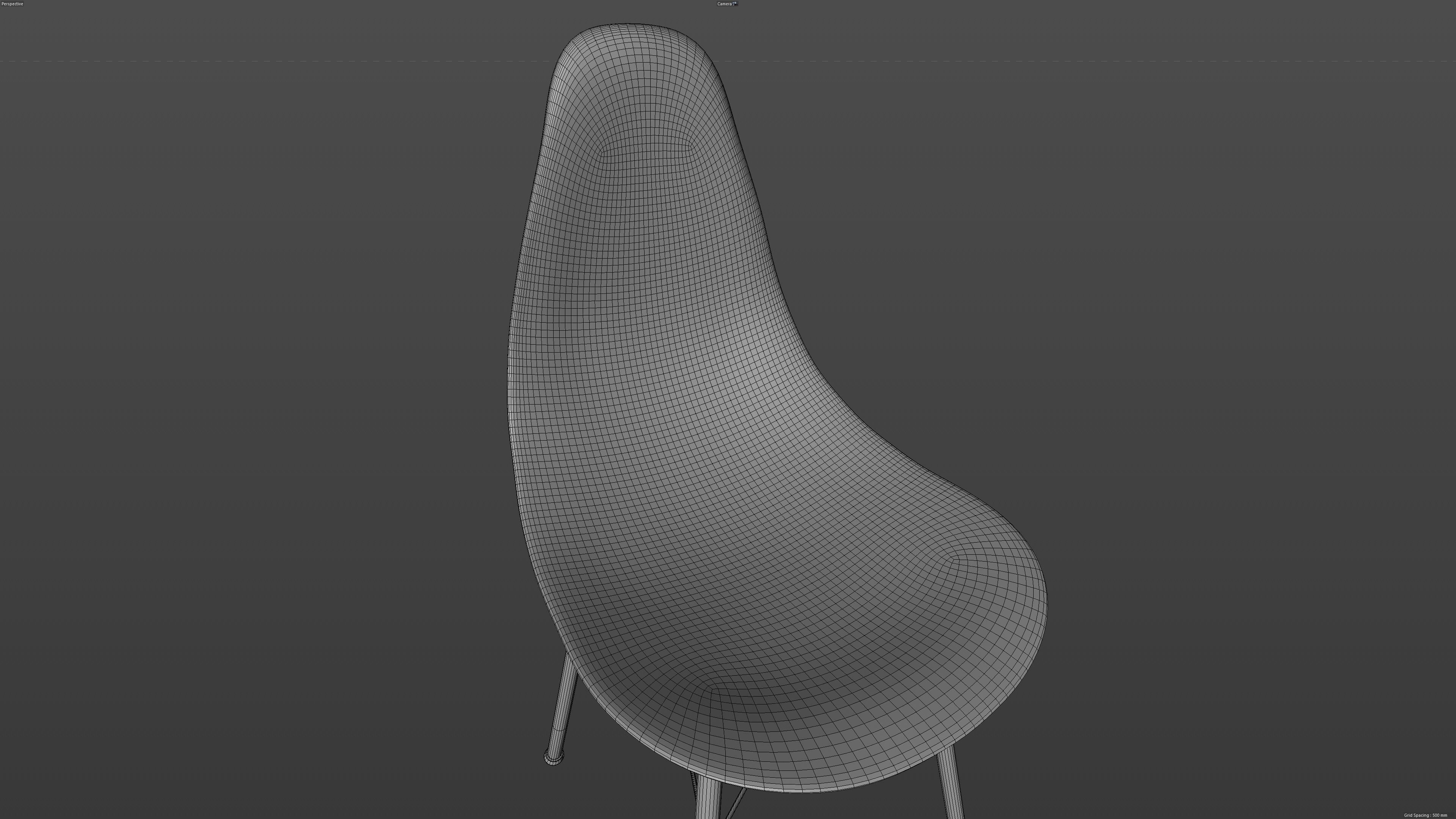 Plastic Chair 3D model_5