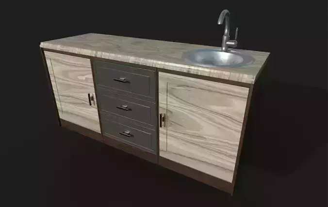 kitchen countertop 3D model
