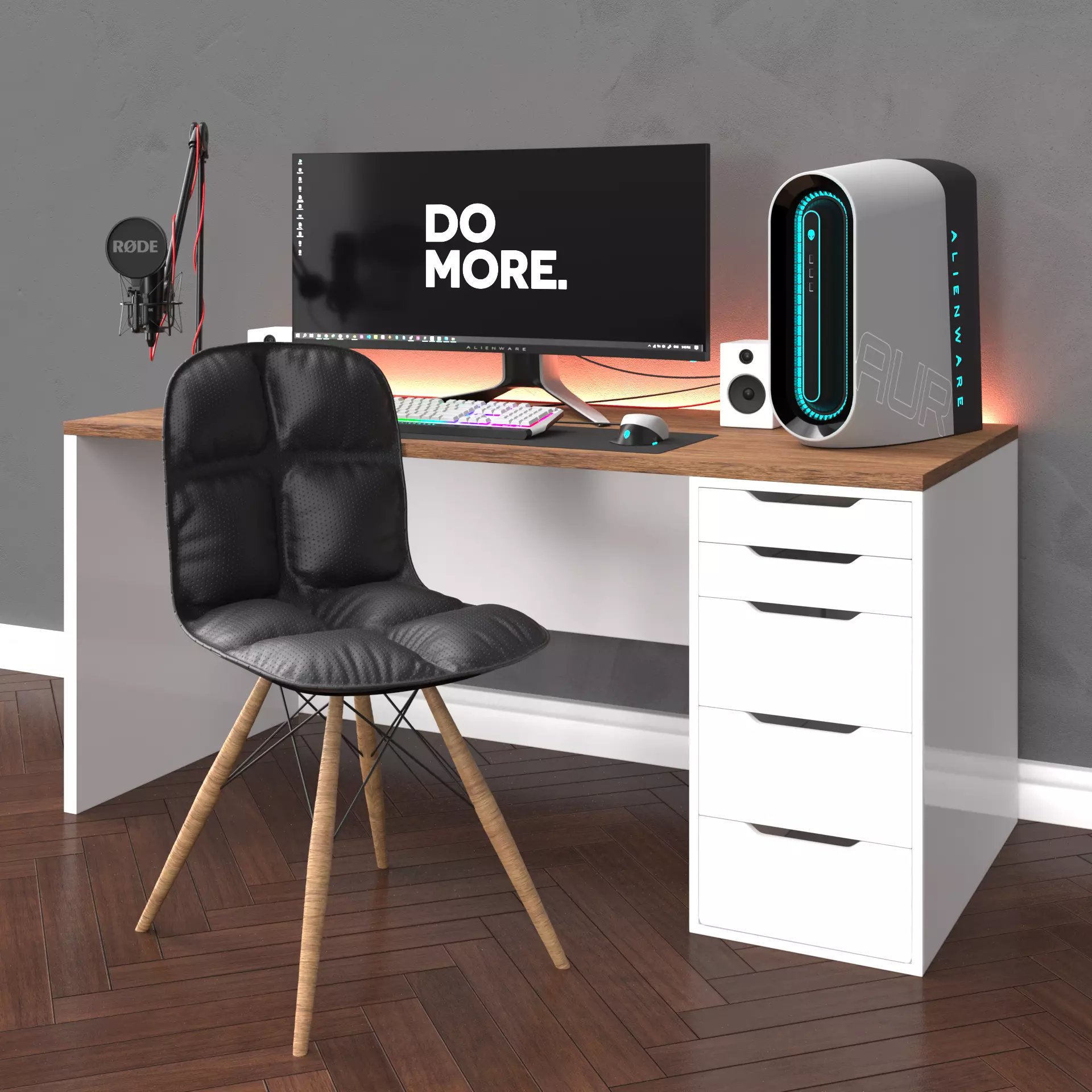 Office Furniture 01 - Alienware 3D model_0