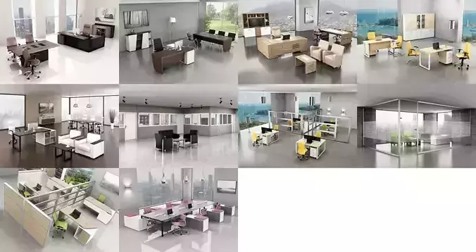 10 Office Interior Pack Collection 