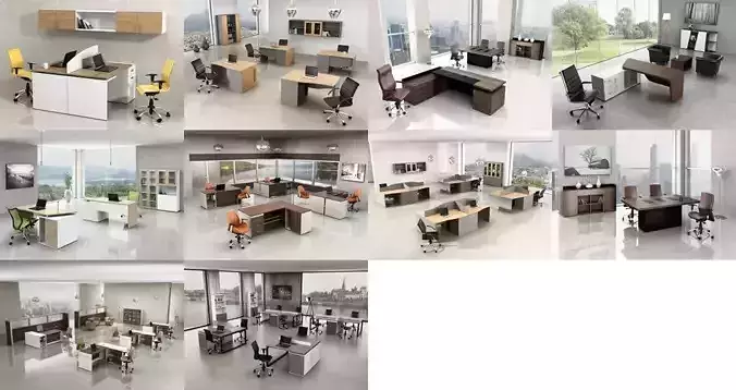 10 Office Interior Pack Collection 