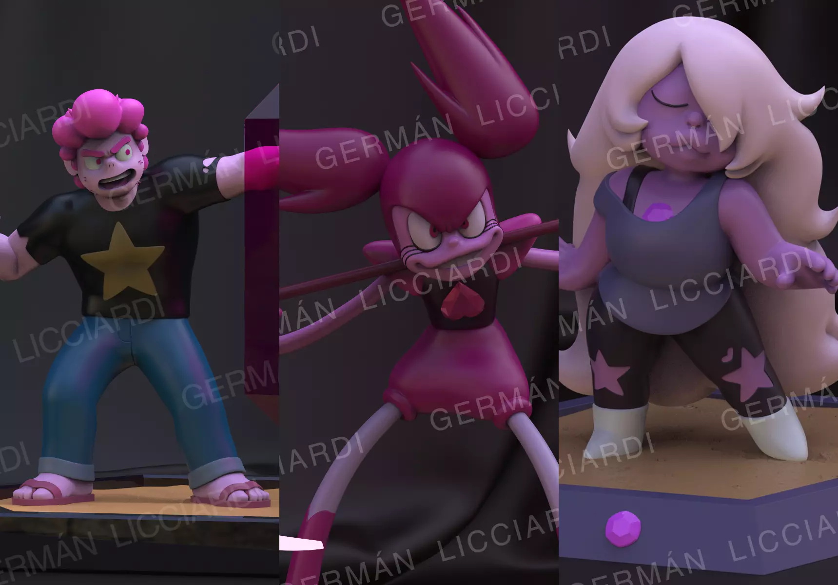 Steven Universe-Pack 3 models 3D print model