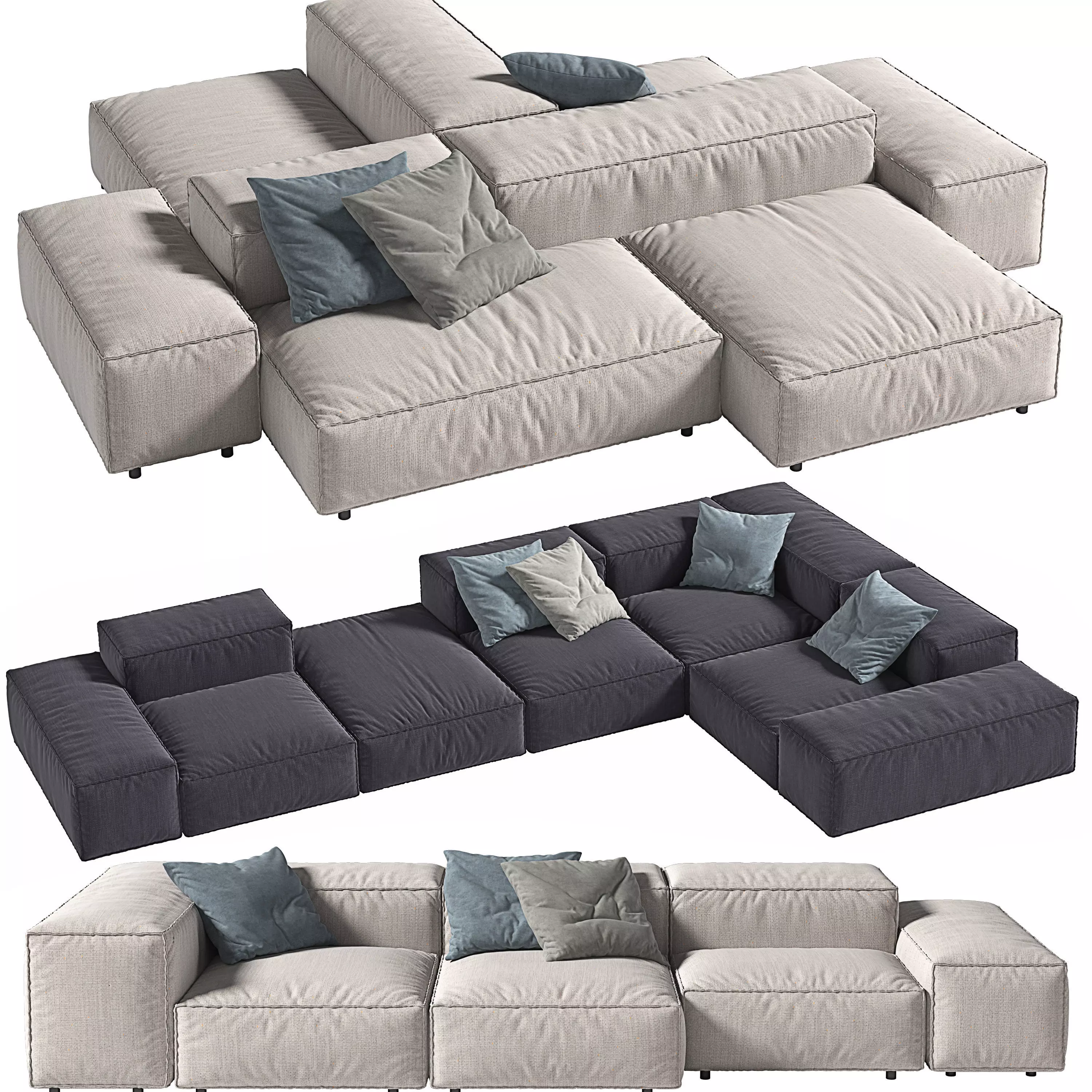 LIVING DIVANI EXTRASOFT 3D model