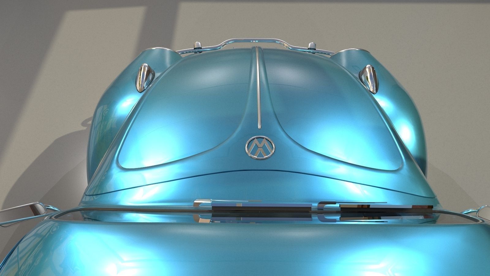 Volkswagen beetle sedan 1963 3D model_8