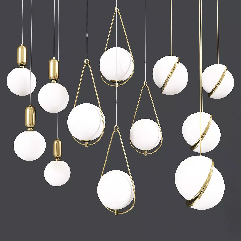 Ceiling Light Collection 02 3D model_0
