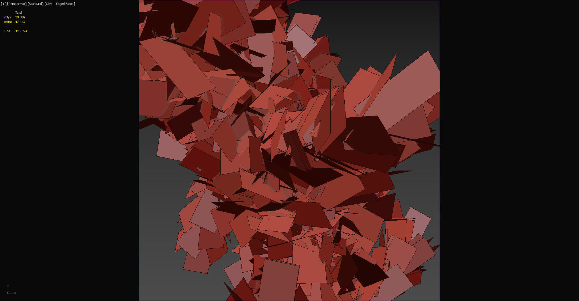 Christmas wreath of coniferous branches 3D model_7