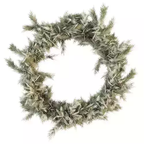 Christmas wreath of coniferous branches
