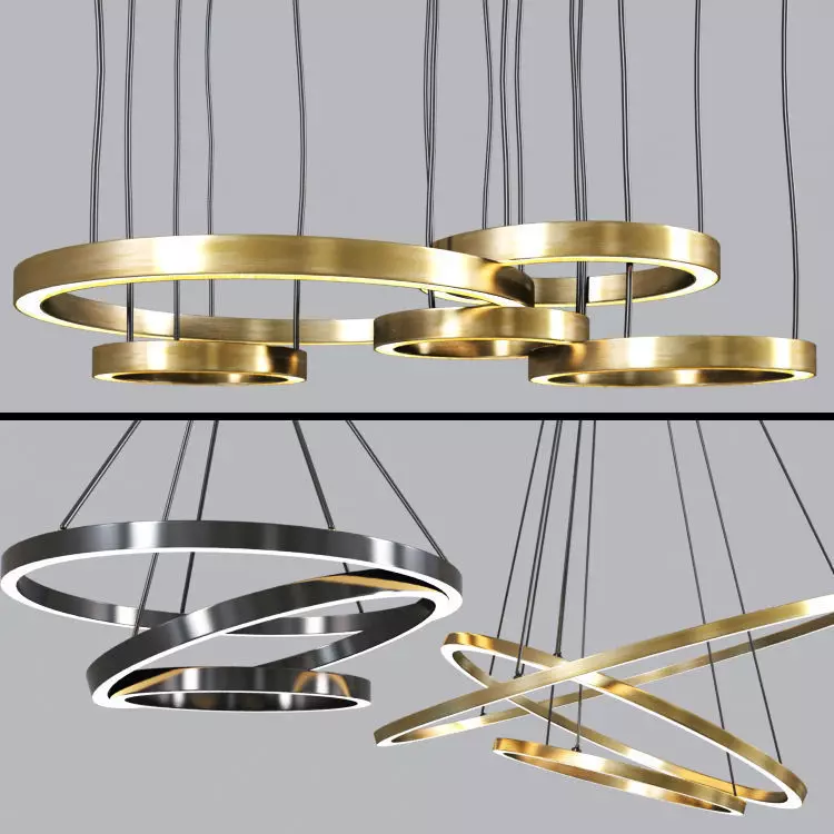 Modern Ceiling Chandelier 3D model