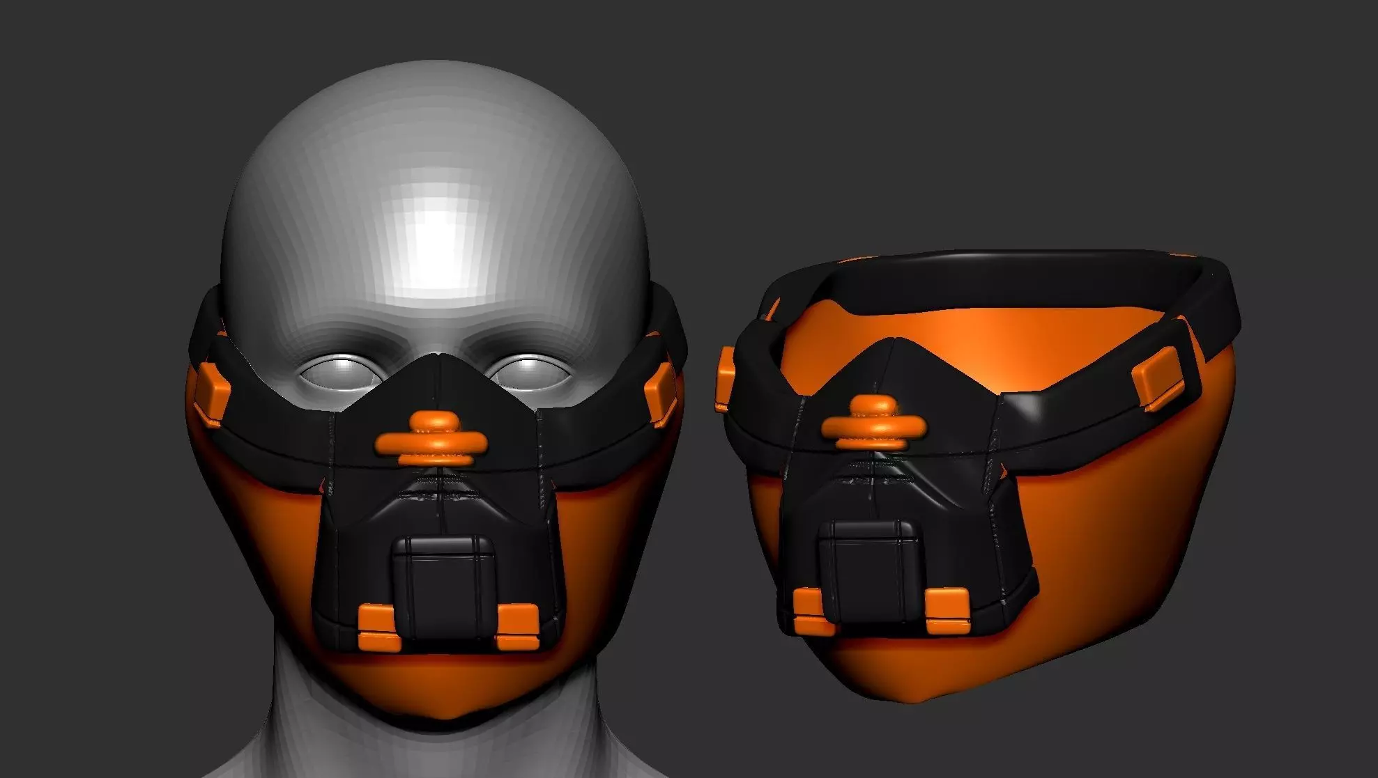helmet high poly sculpt 3d printable 3D model_0