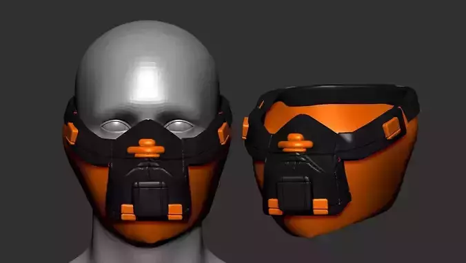 helmet high poly sculpt 3d printable 