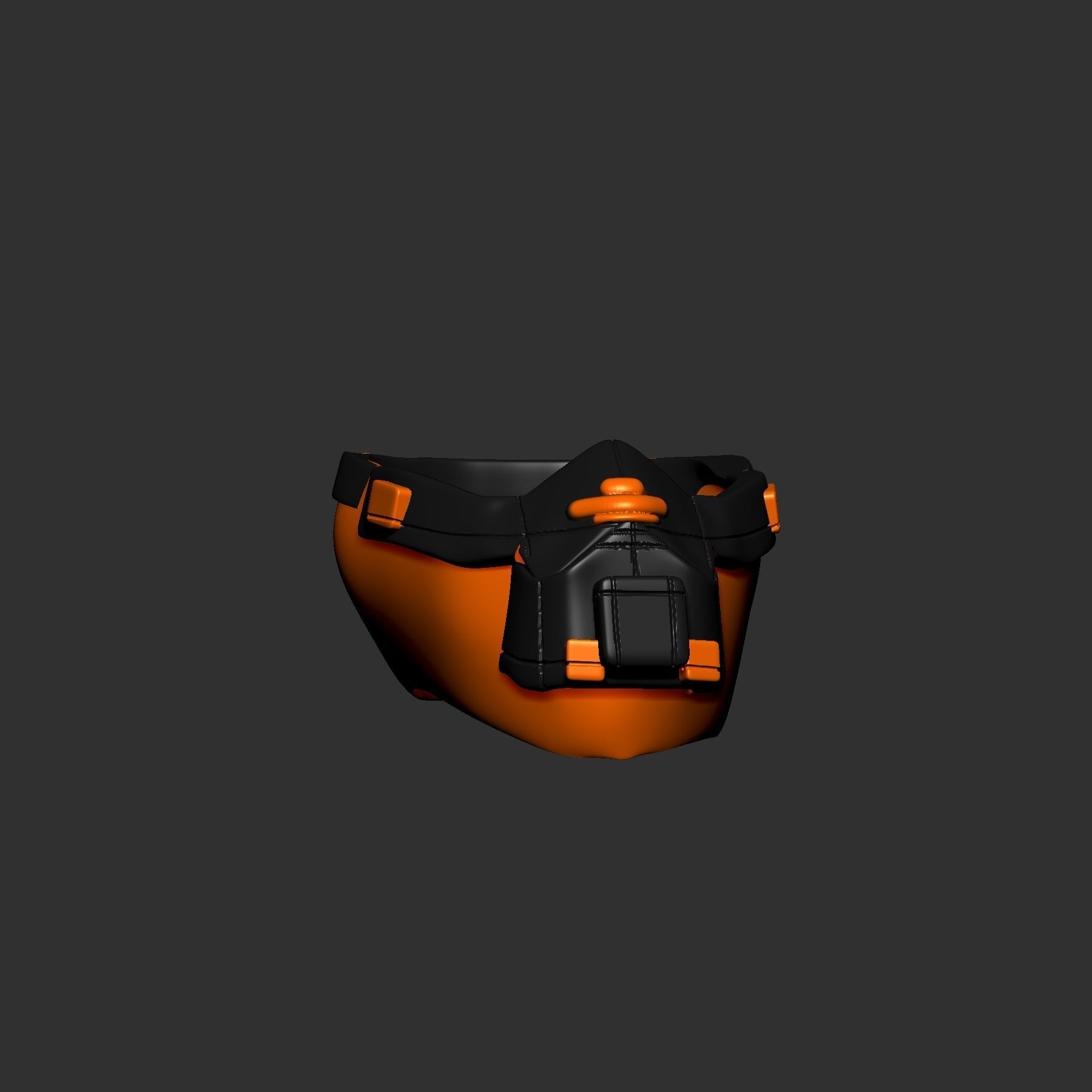 helmet high poly sculpt 3d printable 3D model_5