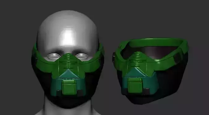 helmet high poly sculpt 3d printable 