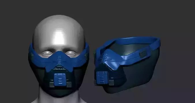 helmet high poly sculpt 3d printable 