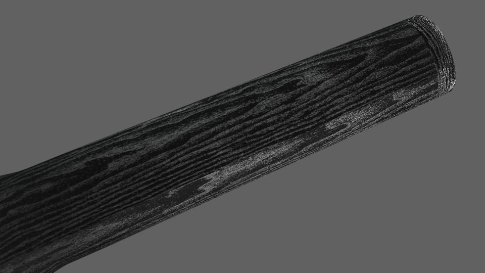 Low Poly Gladius Fantasy Blue Stones Dark Ebony Handling Low-poly 3D model_5